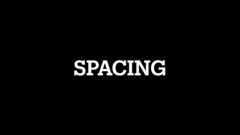 Thumbnail for entry MAT 186: Spacing