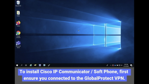 Thumbnail for Cisco IP Communicator / Soft Phone Install