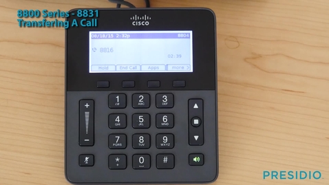 Thumbnail for 8831 Transfering a Call