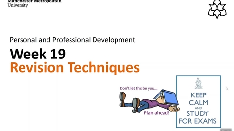 Thumbnail for PPD Week 19 Revision Techniques Podcast March 2020