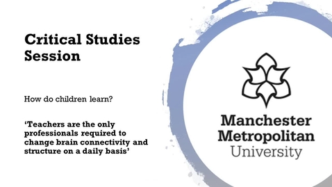Thumbnail for Why is how children learn a critical issue?