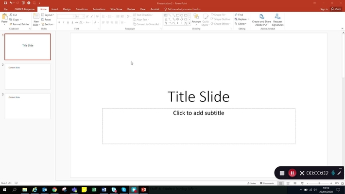 How to record a voice over video with PowerPoint