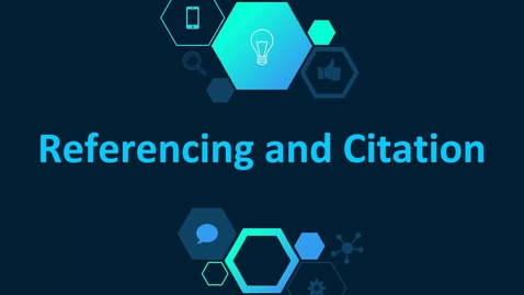 Thumbnail for Referencing and Citation