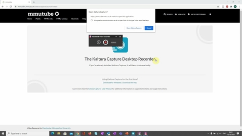 Thumbnail for Using Kaltura Capture and Powerpoint to record a Presentation