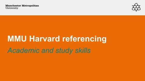 Thumbnail for Referencing and paraphrasing screencast