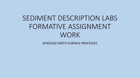 Thumbnail for 6F4Z3102 Formative Assignment