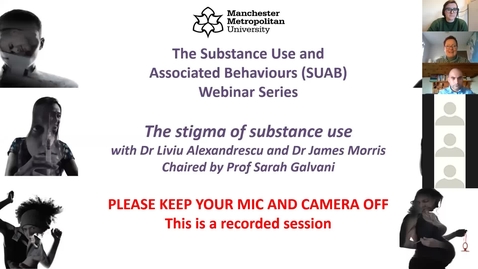 Thumbnail for entry SUAB Webinar: The stigma of substance use