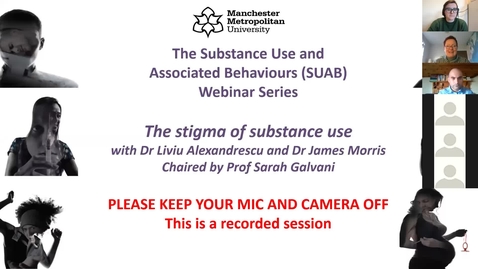 Thumbnail for SUAB Webinar: The stigma of substance use