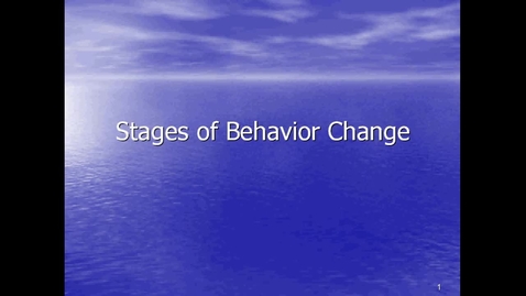Thumbnail for Stages of Behaviour Change edit.wmv