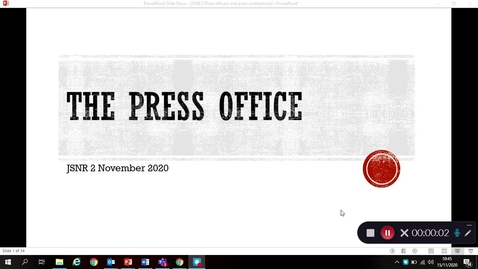 Thumbnail for JSNR 2 Press office