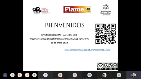 Thumbnail for entry Webinario_ Aprender lenguas haciendo cine (15 de enero 2022)-20220115_110832-Meeting Recording.mp4