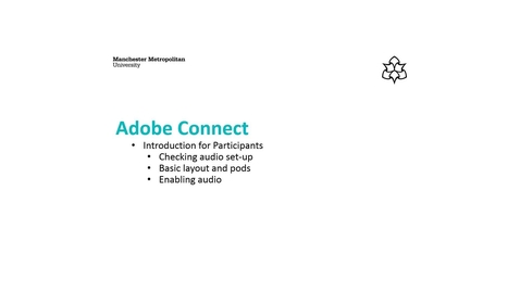 Thumbnail for entry Adobe Connect: Introduction for Participants