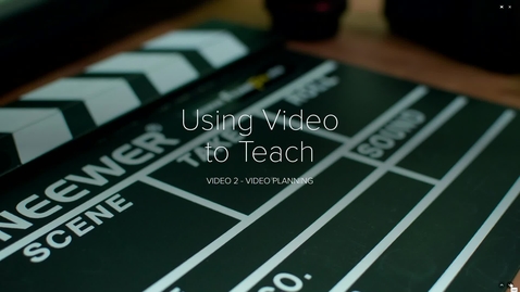 Thumbnail for Using Video to Teach - Video 2 Video Planning - Quiz