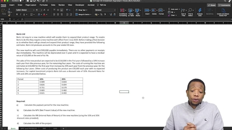 Thumbnail for entry Concept 22-Investment Appraisal in Excel
