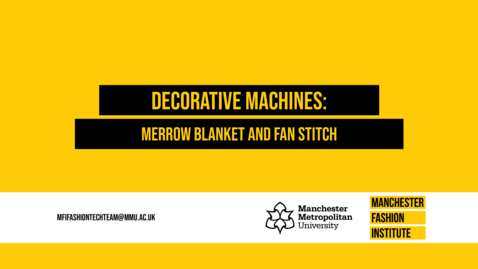 Thumbnail for Merrow Blanket and Fan Stitch Machine