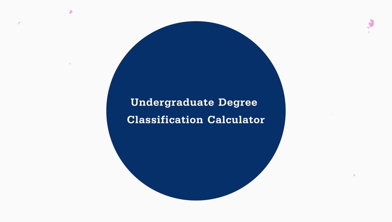 Undergraduate Degree Classification Calculator Introduction