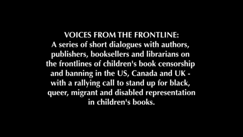 Thumbnail for Panel : Voices From The Frontline - Dialogue Emma Bradley and Brenna Fuhr