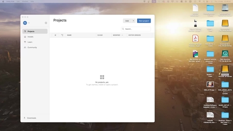 Thumbnail for Installing the Unity project file and setting you Unity version
