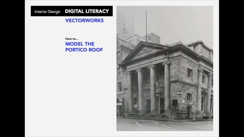 Thumbnail for How to model the Portico Roof