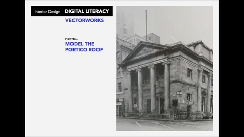 Thumbnail for entry How to model the Portico Roof