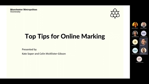 Thumbnail for entry Top Tips for Online Marking-20230119_123117-Meeting Recording