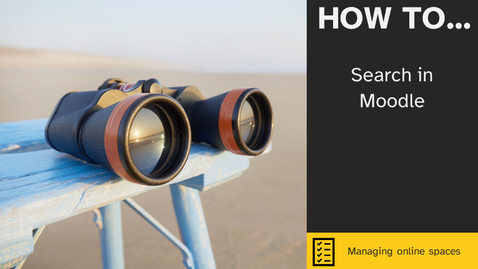 Thumbnail for How to search for a Moodle course