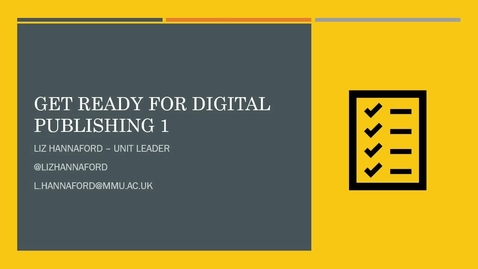 Thumbnail for Get ready for Digital Publishing - 2022/23