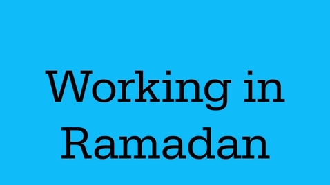 Thumbnail for Psychology Futures: Working in Ramadan
