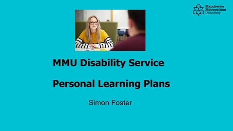 Thumbnail for Setting up a Personal Learning Plan (PLP) at MMU