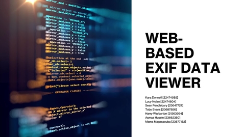 Thumbnail for EXIF-data viewer demonstration video