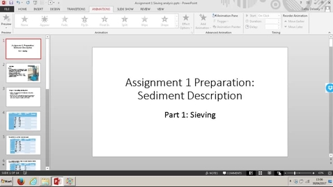 Thumbnail for entry 6F4Z3003 Assignment 1: How to analyse sieving data