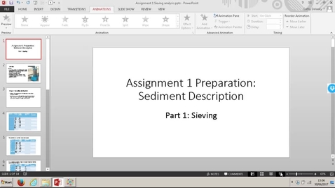 Thumbnail for 6F4Z3003 Assignment 1: How to analyse sieving data