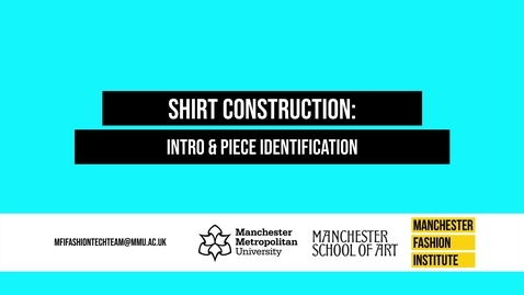 Thumbnail for BA Lowry Shirt Construction - Step 1 - Introduction and Piece Identification