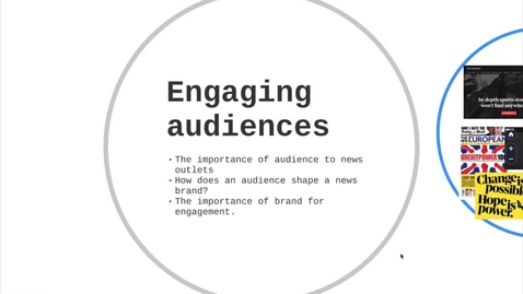 Thumbnail for Advanced Journalism 2, Lecture 3, Part 1: Engaging Audiences