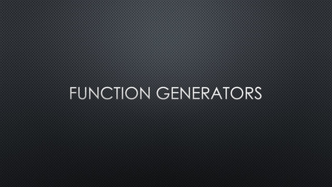 Thumbnail for entry Function Generators MMU