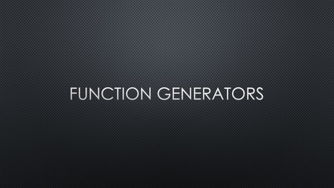 Thumbnail for Function Generators MMU