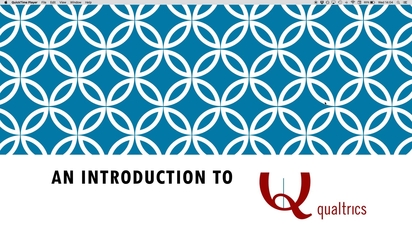 An Introduction To Qualtrics Mmutube - video thumbnail for an introduction to qualtrics