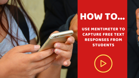 Thumbnail for How to use Mentimeter to collect free text responses