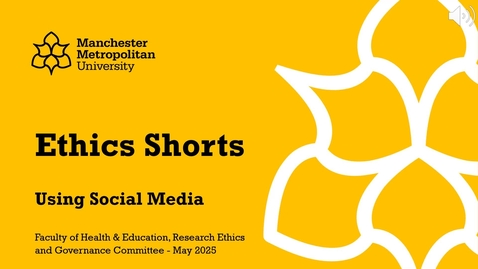 Thumbnail for 3. Ethics Shorts - Using Social Media (May 2025)