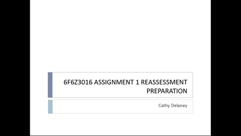 Thumbnail for 6F6Z3016 Reassessment assignment 1