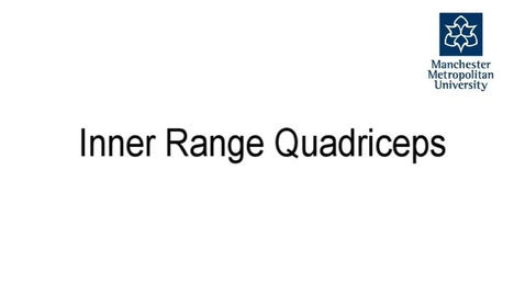 Thumbnail for Inner Range Quadriceps
