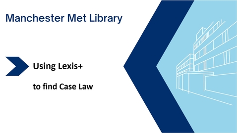 Thumbnail for Using Lexis+ to access case law