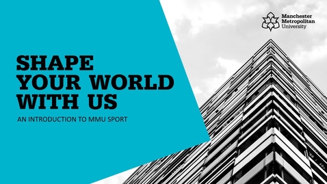Thumbnail for MMU Sport - Welcome Webinar