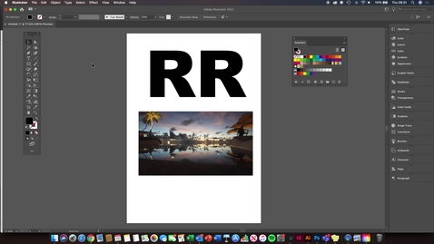 Thumbnail for Adobe illustrator photo into text
