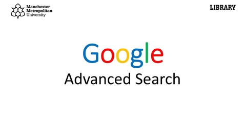 Thumbnail for entry Google: advanced search