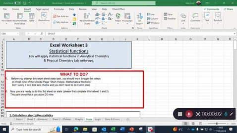 Thumbnail for entry Excel Homework tips