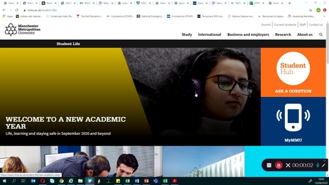 Thumbnail for Student Life Web pages - Physiotherapy Sept 2020