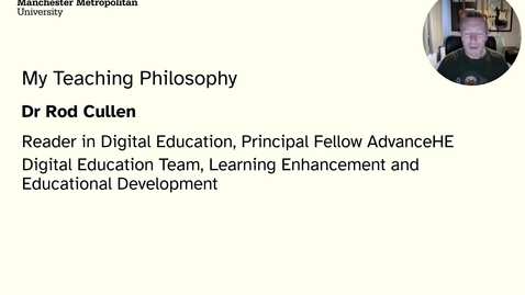 Thumbnail for Rod Cullen - My Teaching Philosophy