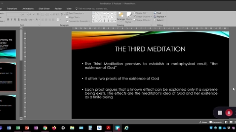 Thumbnail for entry Meditation III Podcast 1