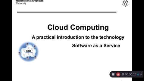 Thumbnail for entry Cloud Computing 4 - SAAS - Software As A Service